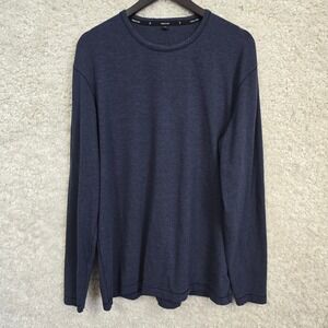 Public Rec Long Sleeve Tee Men's XL Navy Blue Pima Cotton Lyocell Athleisure